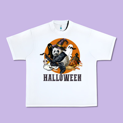 Hallowen Panda Urban Heavy Tee Designed By Lillyallendesigns