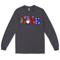 Smoke american flag gnomes love Long Sleeve Tee - Artiststas