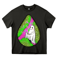Asphalt halloween ghost teardrop Heavy Core Tee - BundleAndBundleShop