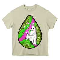 Mossy halloween ghost teardrop Heavy Core Tee - BundleAndBundleShop