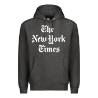 Charcoal Heather new york times Premium Hoodie - DesigneFamous