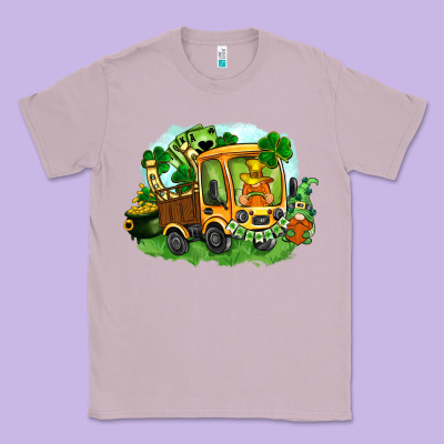 Truck Saint Patricks Day Classic Tee Designed By Fadigitalartstudio
