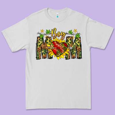 Boy Mom Premium Tee Designed By Cowhidedigitalart