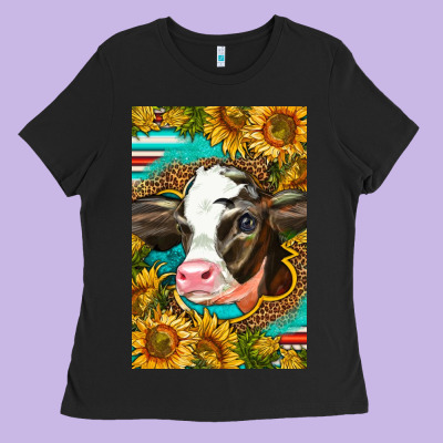 Cute Baby Calf Ladies Tee Designed By Lillyallendesigns