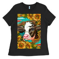 Black Cute Baby Calf Ladies Tee - LillyAllenDesigns