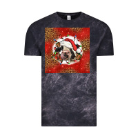 Cloud Black christmas cow Vintage Tee - LillyAllenDesigns
