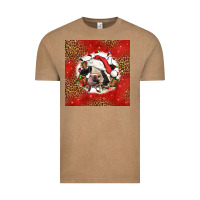 Vintage Coffee christmas cow Vintage Tee - LillyAllenDesigns