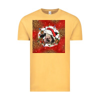 Vintage Mustard christmas cow Vintage Tee - LillyAllenDesigns