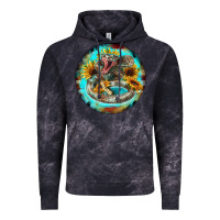 Cloud Black rattlesnake and sunflower Vintage Hoodie - BarkalooDesign