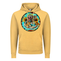 Vintage Mustard rattlesnake and sunflower Vintage Hoodie - BarkalooDesign
