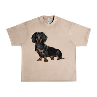 French Oak Dachshund Dog Illustrations Urban Heavy Tee - LillyAllenDesigns