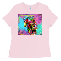 Bubblegum Pink Colorful Unicorn Horse Ladies Tee - LillyAllenDesigns