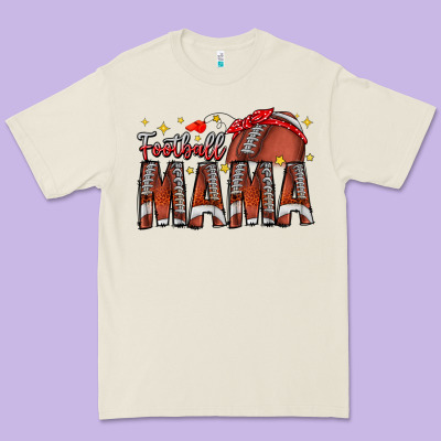 Football Mama Premium Tee Designed By Cowhidedigitalart