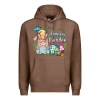 Chestnut happy easter bunny gnome Premium Hoodie - BarkalooDesign
