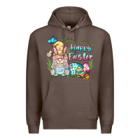 Coffee happy easter bunny gnome Premium Hoodie - BarkalooDesign
