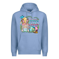 Colony Blue happy easter bunny gnome Premium Hoodie - BarkalooDesign