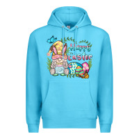 Ocean Blue happy easter bunny gnome Premium Hoodie - BarkalooDesign
