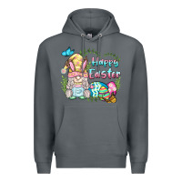 Rock happy easter bunny gnome Premium Hoodie - BarkalooDesign