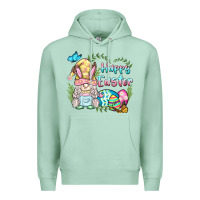 Seafoam happy easter bunny gnome Premium Hoodie - BarkalooDesign