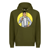 Army Green sterling archer Premium Hoodie - DesigneFamous