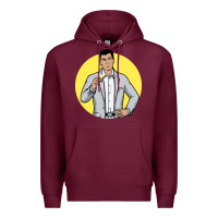 Burgundy sterling archer Premium Hoodie - DesigneFamous