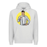 Dove Grey sterling archer Premium Hoodie - DesigneFamous