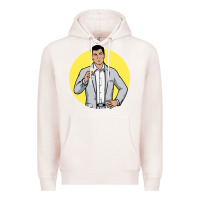 Pale Pink sterling archer Premium Hoodie - DesigneFamous
