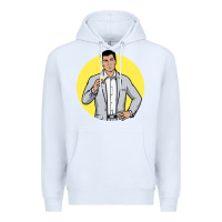 White sterling archer Premium Hoodie - DesigneFamous