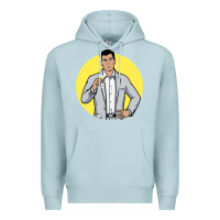Blue Mist sterling archer Premium Hoodie - DesigneFamous