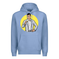 Colony Blue sterling archer Premium Hoodie - DesigneFamous