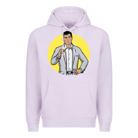 Lilac sterling archer Premium Hoodie - DesigneFamous