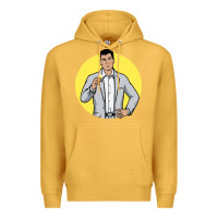 Mustard sterling archer Premium Hoodie - DesigneFamous