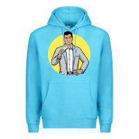 Ocean Blue sterling archer Premium Hoodie - DesigneFamous