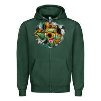 Sports Green Texas Map Sunflower Cactus Serape Zipper Hoodie - RanaPortraitStore