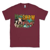 Burgundy Show mom cow Mother's Day Classic Tee - FaDigitalArtStudio
