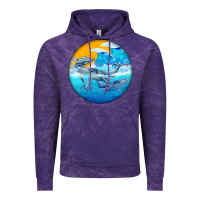 Cloud Purple humpback whale Vintage Hoodie - BarkalooDesign