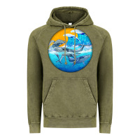 Vintage Olive humpback whale Vintage Hoodie - BarkalooDesign
