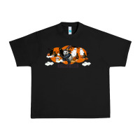 Black Hallowen Panda Urban Heavy Tee - LillyAllenDesigns