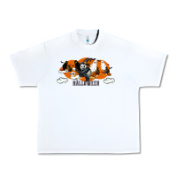 White Hallowen Panda Urban Heavy Tee - LillyAllenDesigns