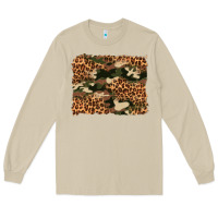 Mushroom camouflage and leopard background Long Sleeve Tee - Artiststas
