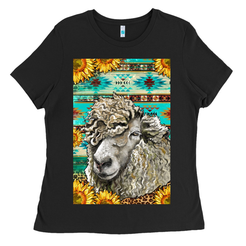 Western Lincoln Sheep Ladies Tee by LillyAllenDesigns | Teevron