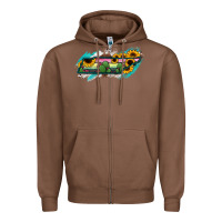 Chestnut Tennessee Map Sunflower Cactus Serape Zipper Hoodie - RanaPortraitStore