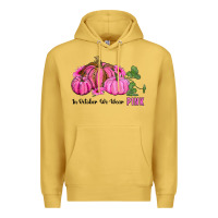 Antique Gold in october we wear pink pumpkin and sunflowers Premium Hoodie - RanaPortraitStore