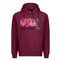 Burgundy in october we wear pink pumpkin and sunflowers Premium Hoodie - RanaPortraitStore