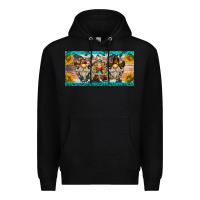Black western gnome license plate Premium Hoodie - BarkalooDesign