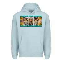 Blue Mist western gnome license plate Premium Hoodie - BarkalooDesign