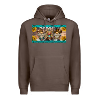 Coffee western gnome license plate Premium Hoodie - BarkalooDesign