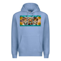 Colony Blue western gnome license plate Premium Hoodie - BarkalooDesign