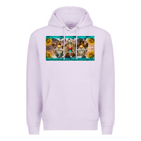 Lilac western gnome license plate Premium Hoodie - BarkalooDesign