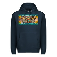 Navy western gnome license plate Premium Hoodie - BarkalooDesign